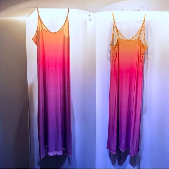 S♥️LD! Ombré Maxi Dress l Adjustable Straps l Soft Stretch l XXL l NWOT - Picture 5 of 8